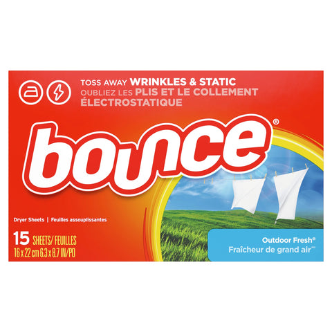 Bounce Outdoor Fresh Fabric Softener Dryer 15Sheets